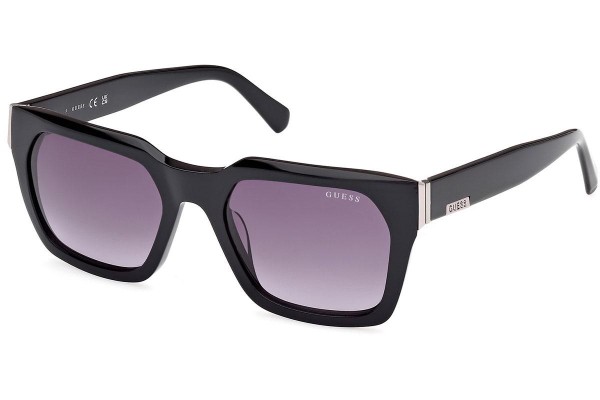 Okulary przeciwsłoneczne Guess GU00172 01B Kwadratowe Czarne