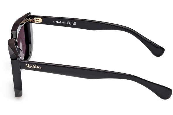 Okulary przeciwsłoneczne Max Mara MM0126 01A Kocie oczy Czarne