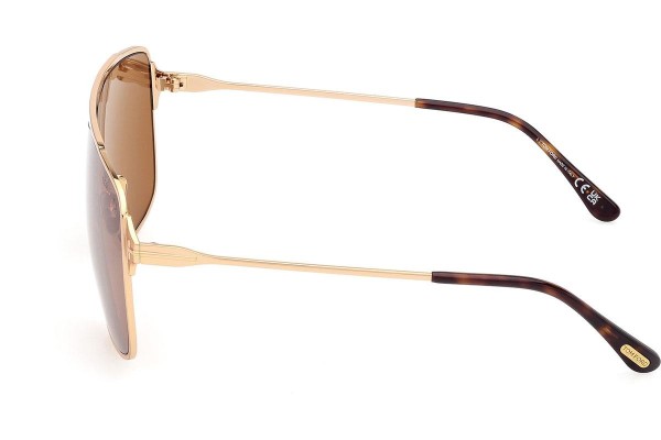 Okulary przeciwsłoneczne Tom Ford Zappa FT1173 30E Kwadratowe Złote