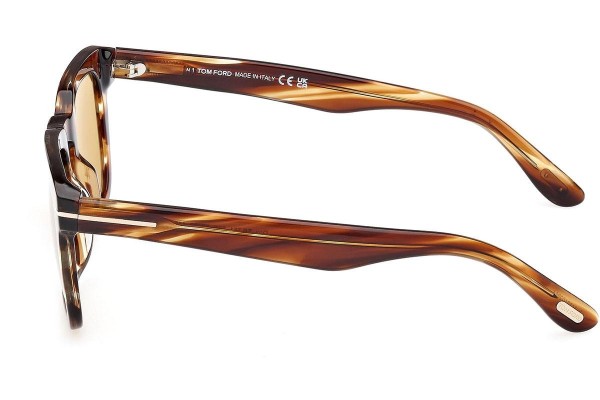 Okulary przeciwsłoneczne Tom Ford Dax FT0751 53E Kwadratowe Havana