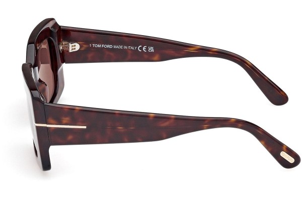 Okulary przeciwsłoneczne Tom Ford Brigitta FT1188 52E Prostokątne Havana