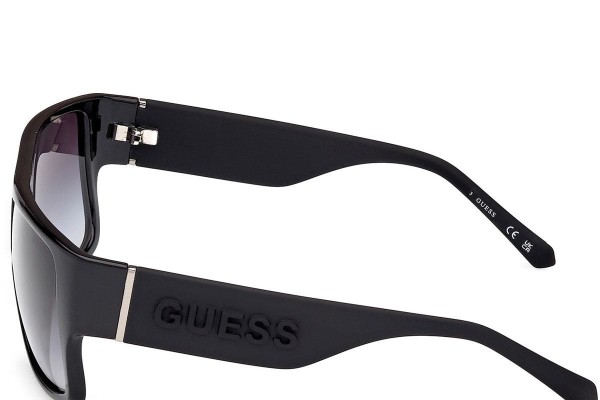 Okulary przeciwsłoneczne Guess GU00165 01B Kwadratowe Czarne