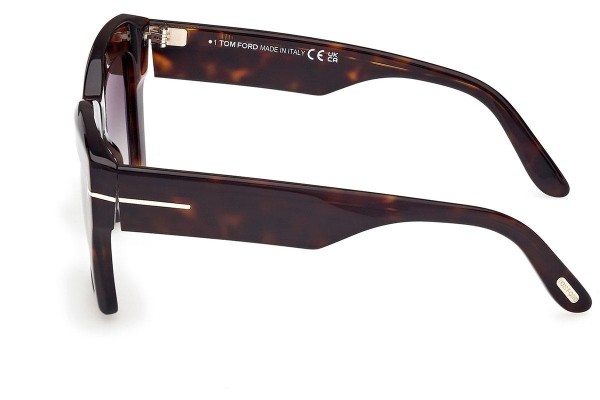 Okulary przeciwsłoneczne Tom Ford Luna FT1191 52B Kocie oczy Havana