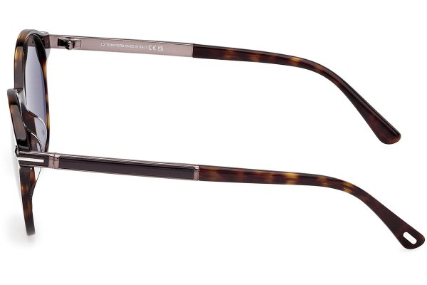 Okulary przeciwsłoneczne Tom Ford Araki FT1184 52N Okrągłe Havana