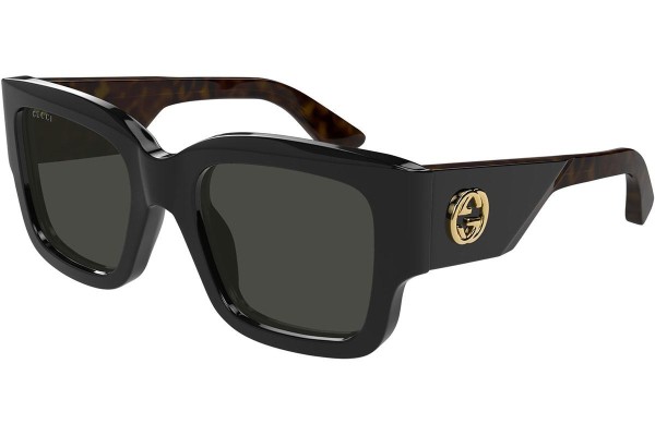 Okulary przeciwsłoneczne Gucci GG1663S 001 Kwadratowe Czarne