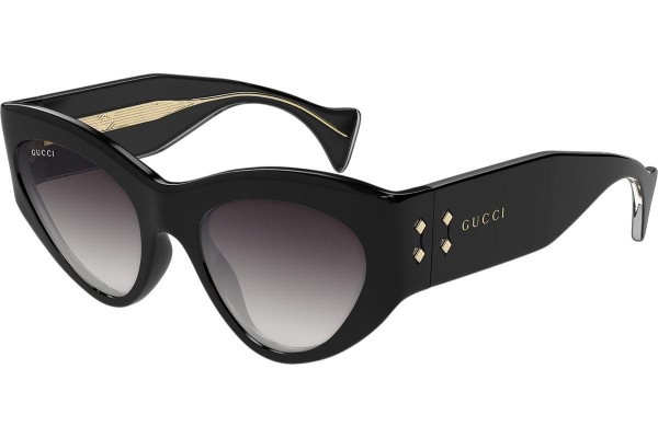 Okulary przeciwsłoneczne Gucci GG1704S 001 Kocie oczy Czarne