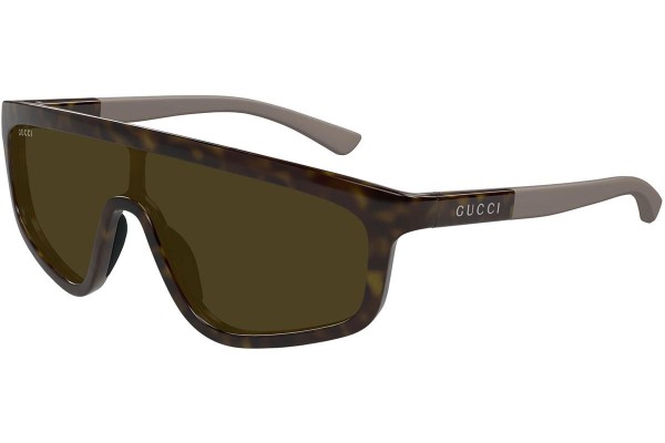 Okulary przeciwsłoneczne Gucci GG1736S 002 Pojedyncze | Shield Havana