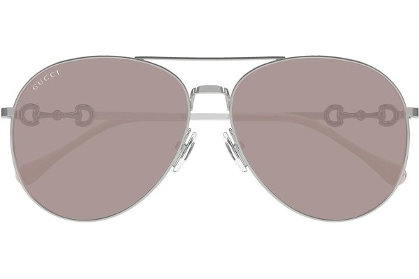 Okulary przeciwsłoneczne Gucci GG1698S 005 Pilotki (Aviator) Srebrne