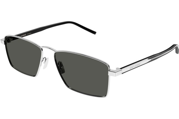 Okulary przeciwsłoneczne Saint Laurent SL700 002 Prostokątne Srebrne