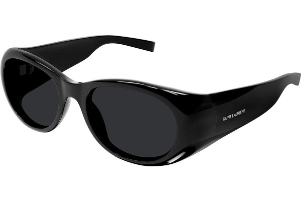 Okulary przeciwsłoneczne Saint Laurent SL736 001 Owalne Czarne