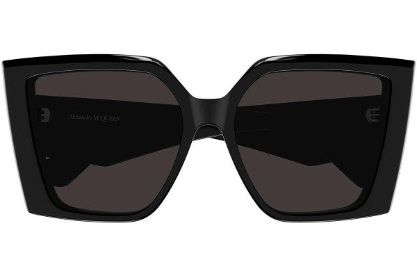 Okulary przeciwsłoneczne Alexander McQueen AM0467S 001 Kwadratowe Czarne