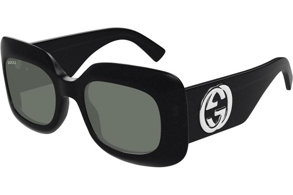 Okulary przeciwsłoneczne Gucci GG1695S 003 Kwadratowe Czarne