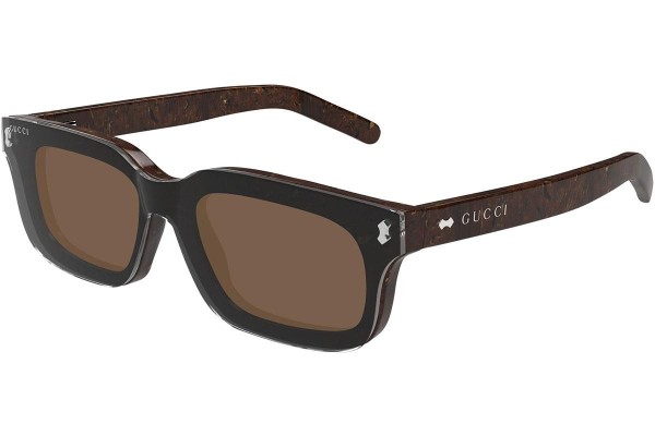 Okulary przeciwsłoneczne Gucci GG1711S 003 Kwadratowe Brązowe