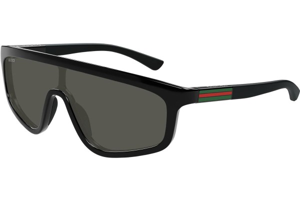 Okulary przeciwsłoneczne Gucci GG1736S 001 Pojedyncze | Shield Czarne