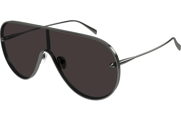 Okulary przeciwsłoneczne Alexander McQueen AM0481S 001 Pojedyncze | Shield Szare