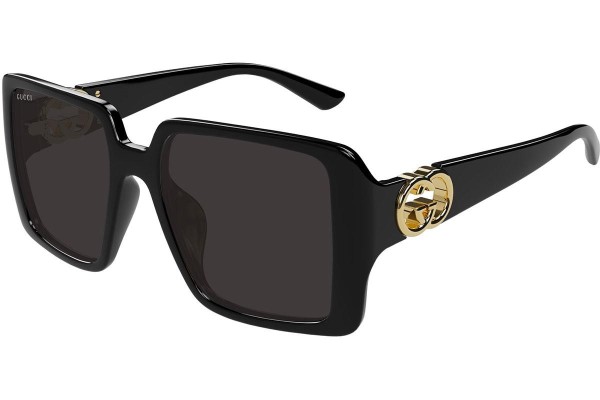 Okulary przeciwsłoneczne Gucci GG1692S 001 Kwadratowe Czarne