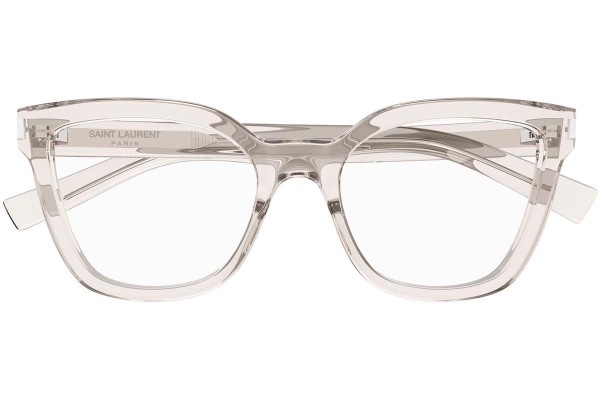 Okulary korekcyjne Saint Laurent SL748 004 Kwadratowe Beżowe