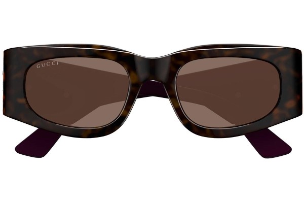 Okulary przeciwsłoneczne Gucci GG1664S 004 Kwadratowe Havana