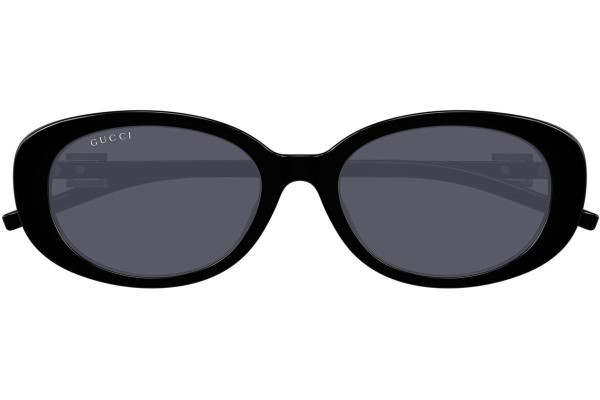 Okulary przeciwsłoneczne Gucci GG1684SA 001 Owalne Czarne