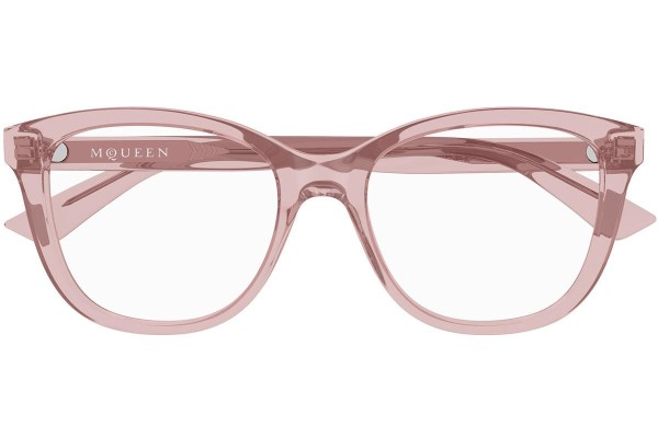 Okulary korekcyjne Alexander McQueen AM0487O 004 Kwadratowe Czerwone