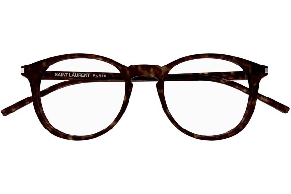 Okulary korekcyjne Saint Laurent SL106 018 Okrągłe Havana