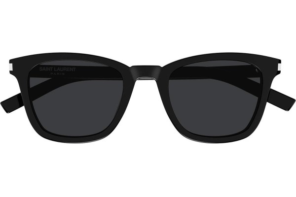 Okulary przeciwsłoneczne Saint Laurent SL716SLIM 001 Kwadratowe Czarne