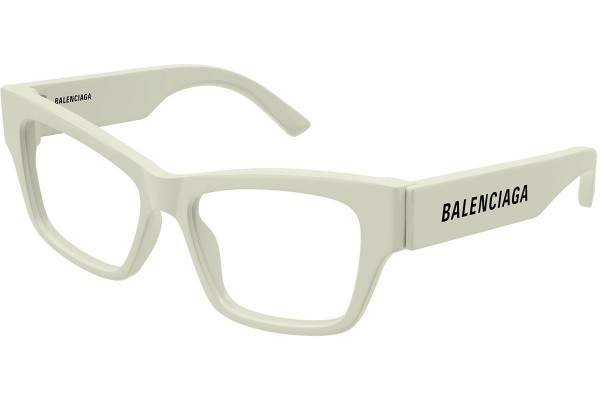 Okulary korekcyjne Balenciaga BB0378O 004 Kwadratowe Beżowe