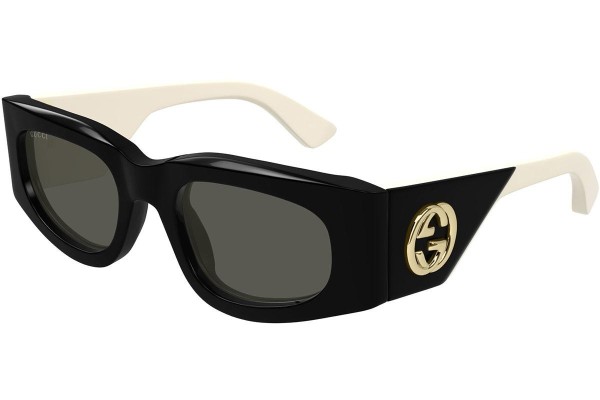 Okulary przeciwsłoneczne Gucci GG1664S 001 Kwadratowe Czarne