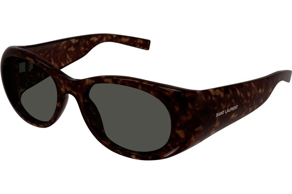 Okulary przeciwsłoneczne Saint Laurent SL736 002 Owalne Havana