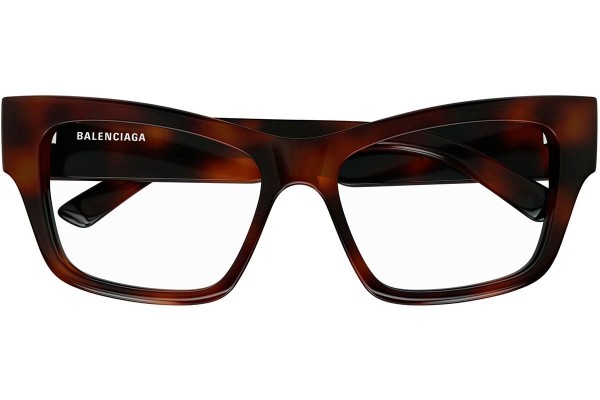 Okulary korekcyjne Balenciaga BB0378O 002 Kwadratowe Havana