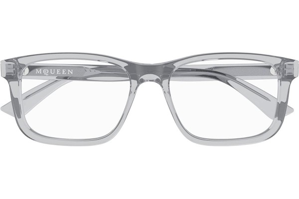 Okulary korekcyjne Alexander McQueen AM0486O 009 Kwadratowe Szare