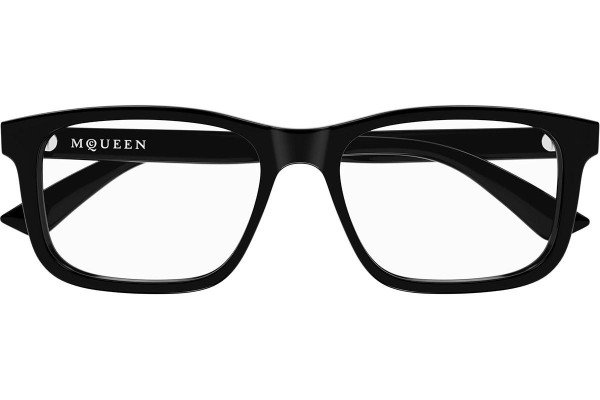 Okulary korekcyjne Alexander McQueen AM0486O 006 Kwadratowe Czarne