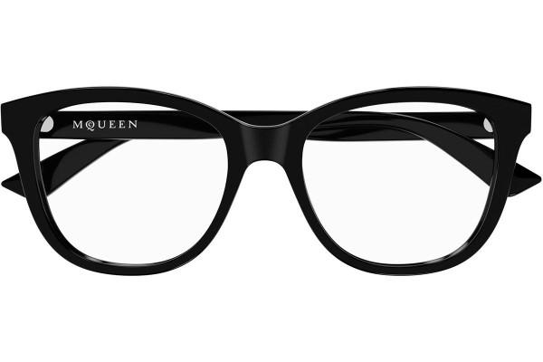 Okulary korekcyjne Alexander McQueen AM0487O 001 Kwadratowe Czarne