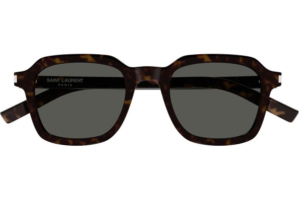 Okulary przeciwsłoneczne Saint Laurent SL715SLIM 002 Kwadratowe Havana