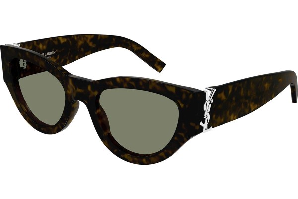 Okulary przeciwsłoneczne Saint Laurent SLM94 008 Kocie oczy Havana