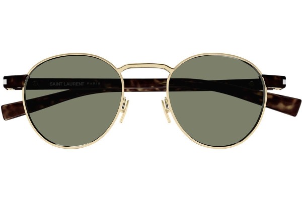 Okulary przeciwsłoneczne Saint Laurent SL707 002 Okrągłe Złote