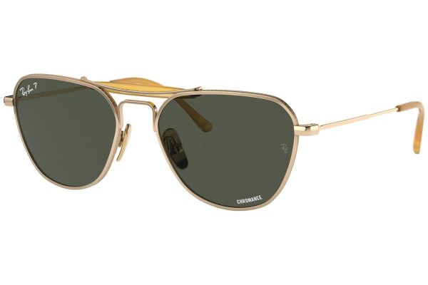 Okulary przeciwsłoneczne Ray-Ban Chromance Collection RB8064 9205P1 Polarized Nieregularny Złote