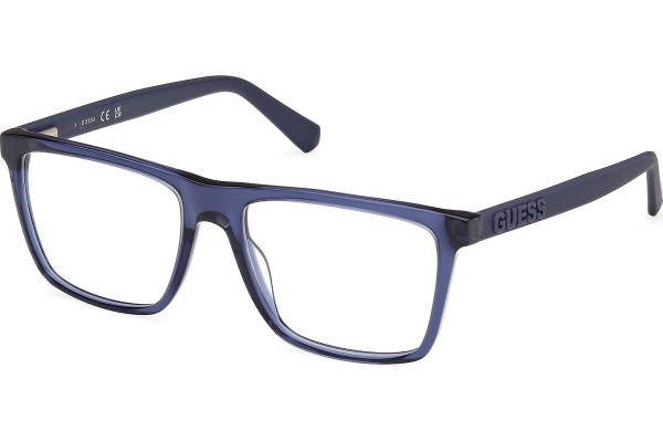 Okulary korekcyjne Guess GU50186 090 Kwadratowe Niebieskie