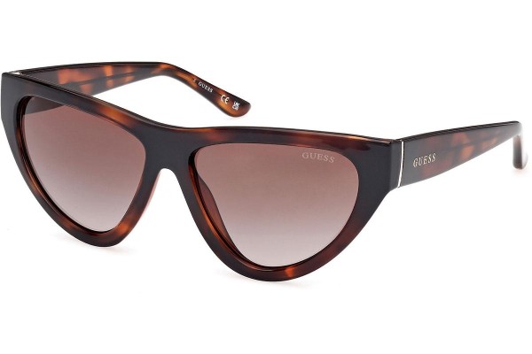 Okulary przeciwsłoneczne Guess GU00152 52F Kocie oczy Havana