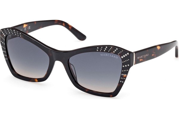 Okulary przeciwsłoneczne Marciano GM00020 52W Kocie oczy Havana