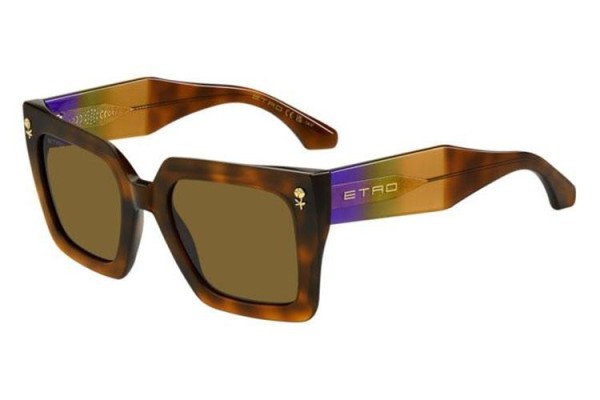 Okulary przeciwsłoneczne Etro ETRO0089/S C9B/70 Kocie oczy Havana