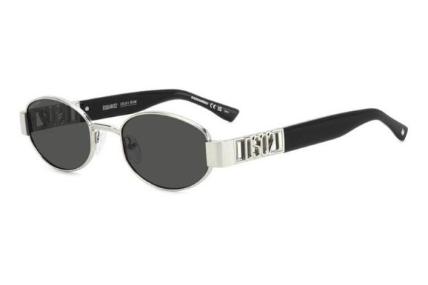 Okulary przeciwsłoneczne Dsquared2 D20155/S 010/IR Owalne Srebrne