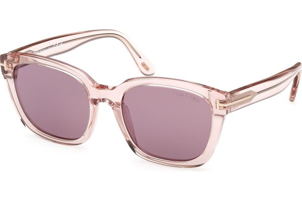 Okulary przeciwsłoneczne Tom Ford Haylay FT1216 72Y Kwadratowe Różowe