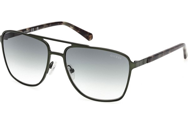 Okulary przeciwsłoneczne Guess GU00210 97P Kwadratowe Zielone