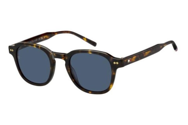 Okulary przeciwsłoneczne Tommy Hilfiger TH2185/S 086/KU Kwadratowe Havana