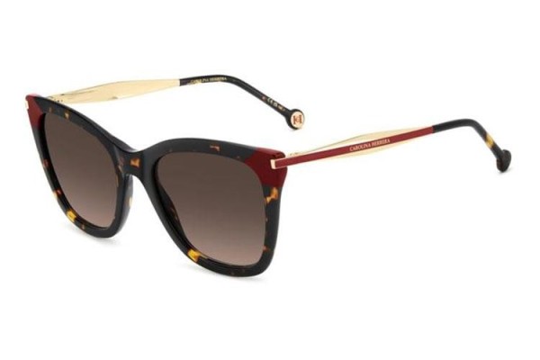 Okulary przeciwsłoneczne Carolina Herrera HER0307/S 086/HA Kocie oczy Havana