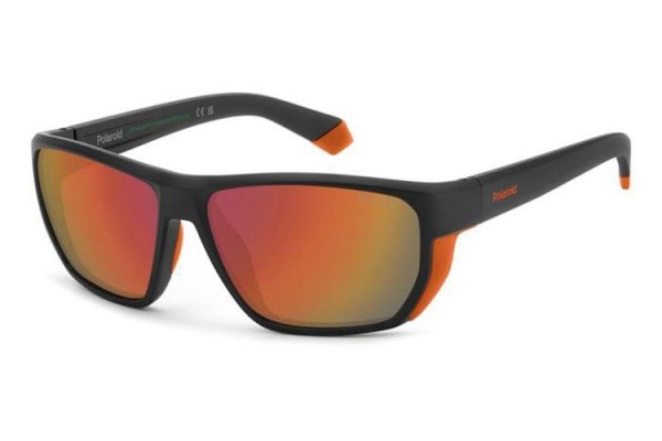 Okulary przeciwsłoneczne Polaroid PLD7057/S RC2/OZ Polarized Prostokątne Czarne