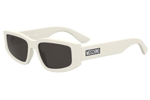 Okulary przeciwsłoneczne Moschino MOS186/S SZJ/IR Kocie oczy Białe