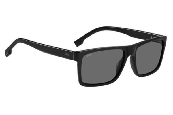 Okulary przeciwsłoneczne BOSS BOSS1760/G/S 807/M9 Polarized Kwadratowe Czarne