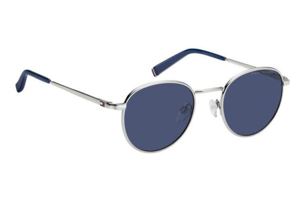 Okulary przeciwsłoneczne Tommy Hilfiger TH2217/S 010/KU Okrągłe Srebrne